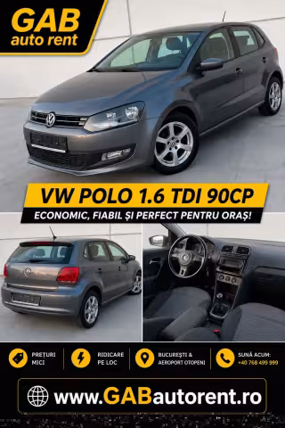 VW POLO 1.6 DIESEL /MANUAL/AER CONDITIONAT/ 5 USI /